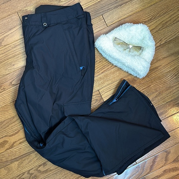Foursquare Active Snow Sport Pants Size XL Black Vented Thighs 6 Pockets - Picture 1 of 15
